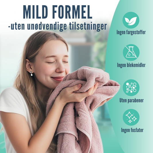 Oppdag Flekkfritt sine parfymerte vaskemidler – inspirert av blomster, frukt og natur.