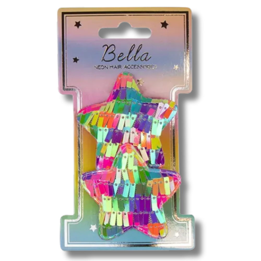 Bella Neon Hair Accessories Hårspenner 2pk Div.Typer