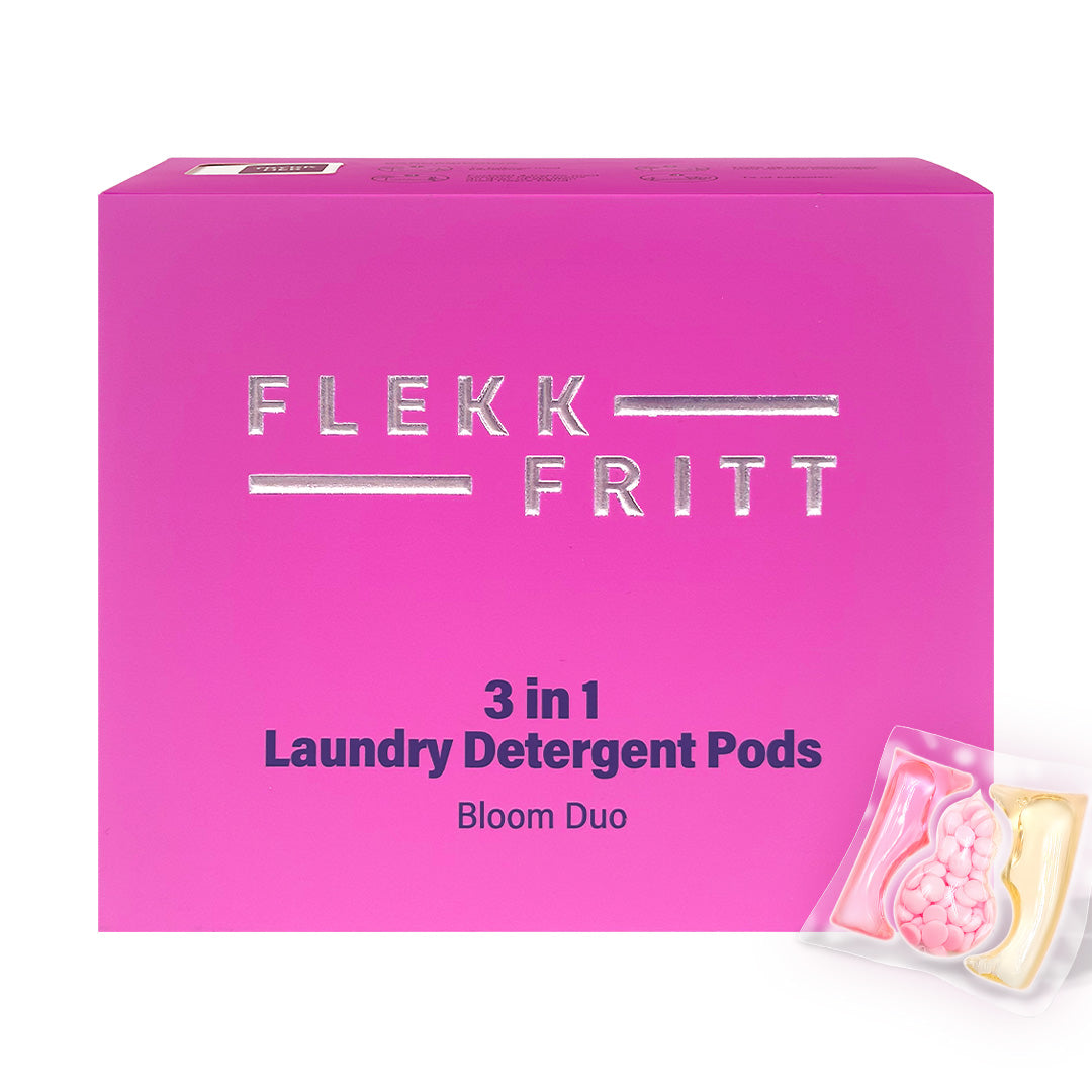 Flekkfritt Bloom Duo vaskepods – praktiske kapsler med blomstrende duft og effektiv vask
