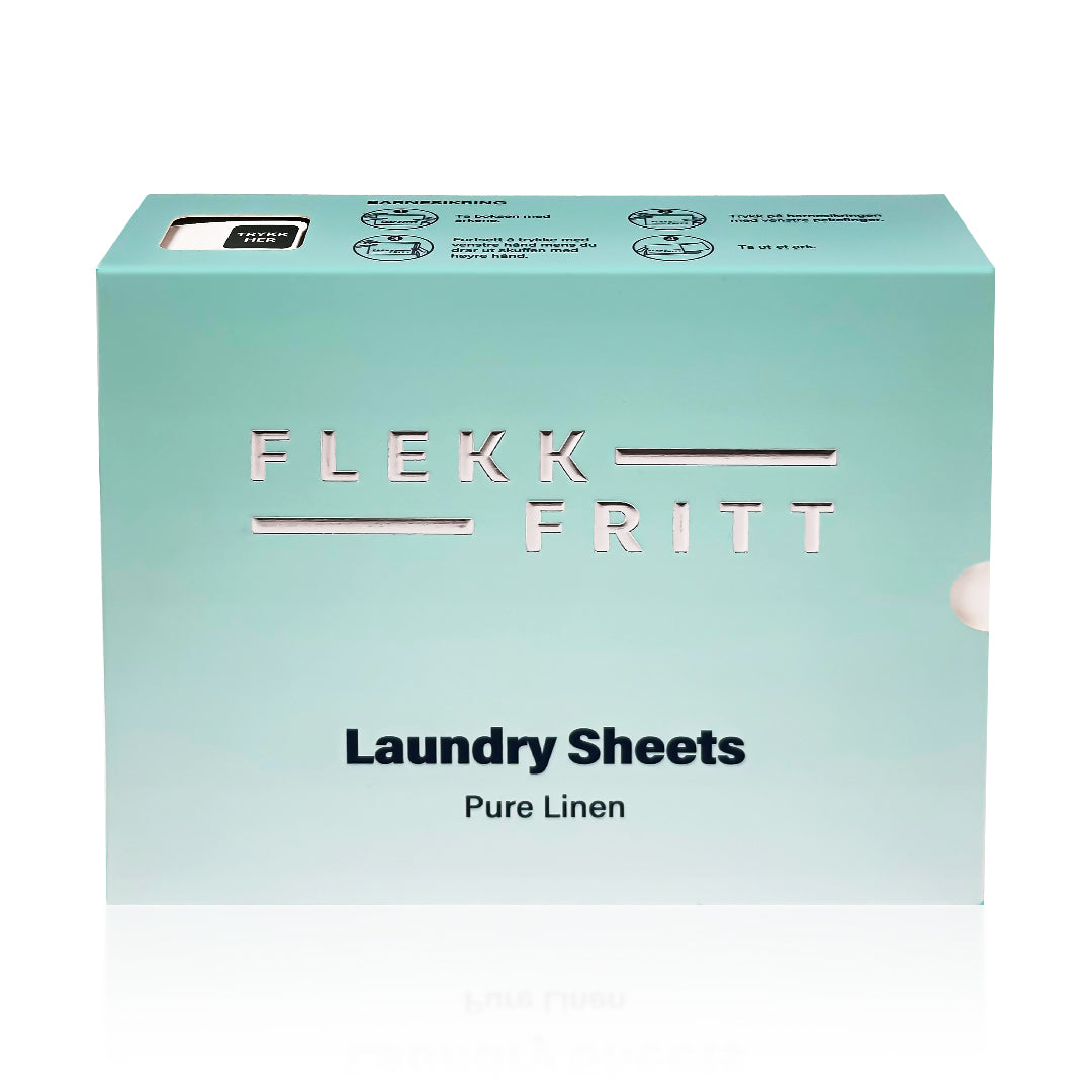 Skånsom vask med mild duft – Flekkfritt Tøyvaskeark Pure Linen