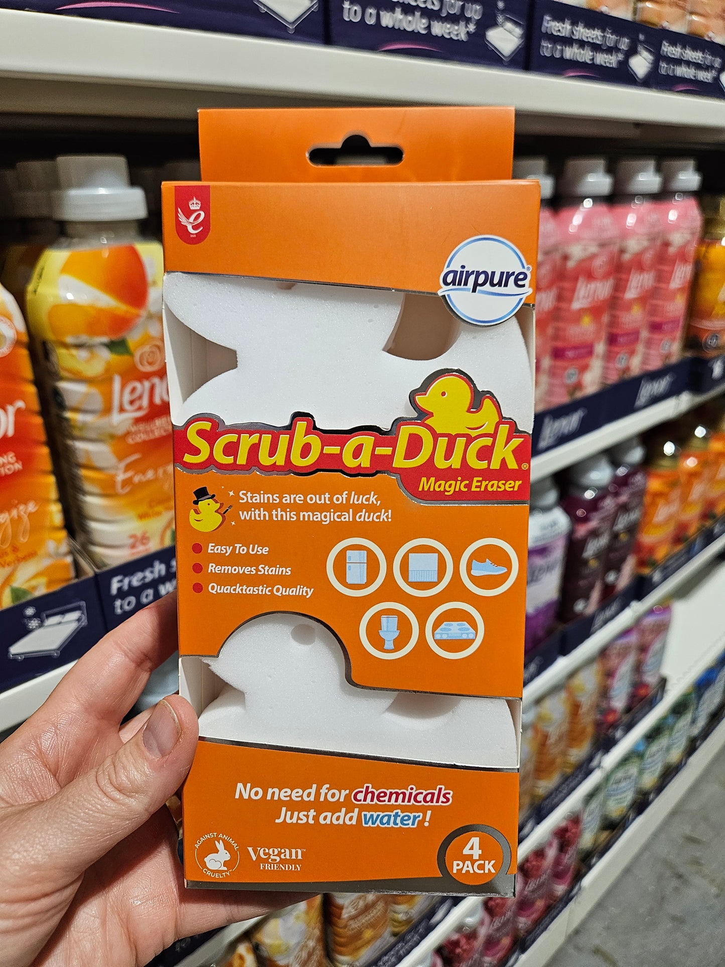 Airpure Scrub-a-Duck Magic Eraser 4pk