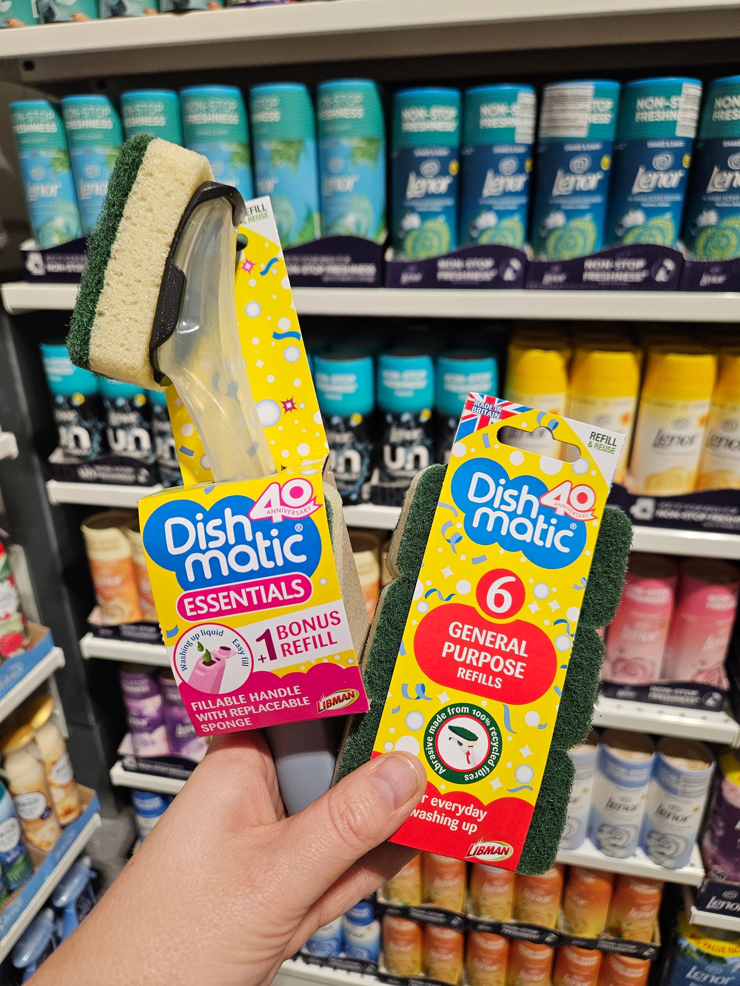 Dishmatic Essentials Påfyllbar Oppvaskbørste