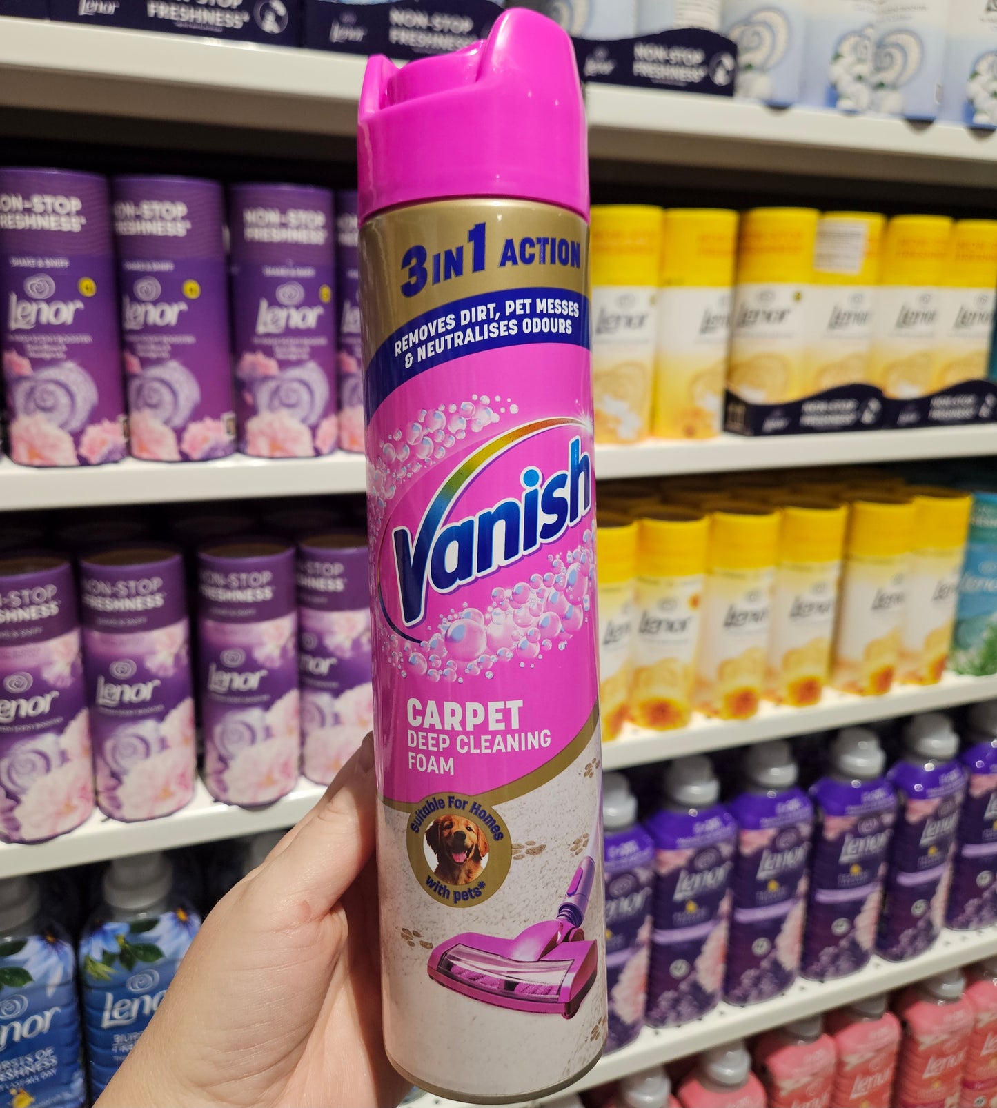 Vanish Carpet Care & Upholstery Vacuum Up Foam 600ml