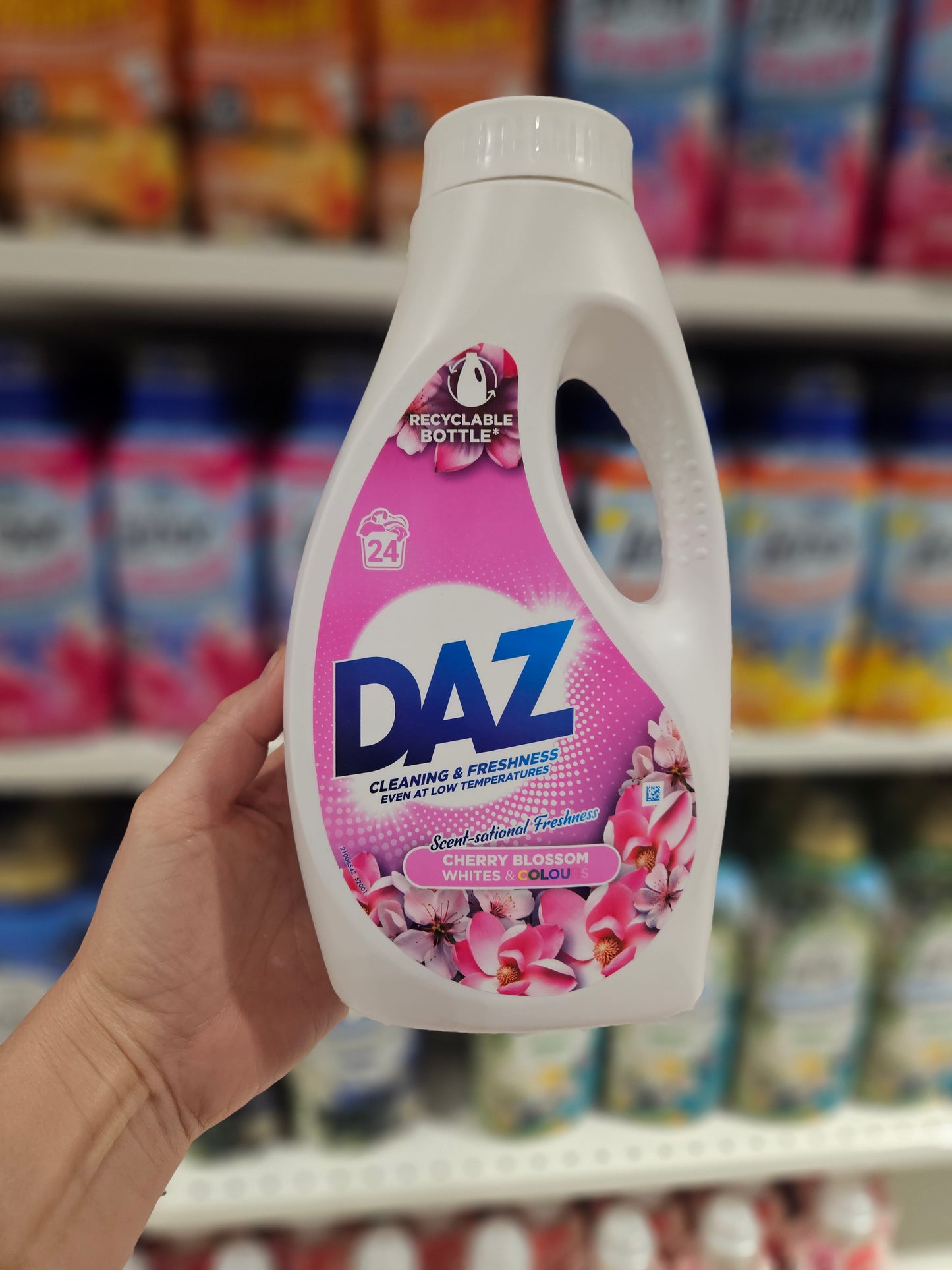 Daz Liquid Laundry Detergent Cherry Blossom 24w 792ml
