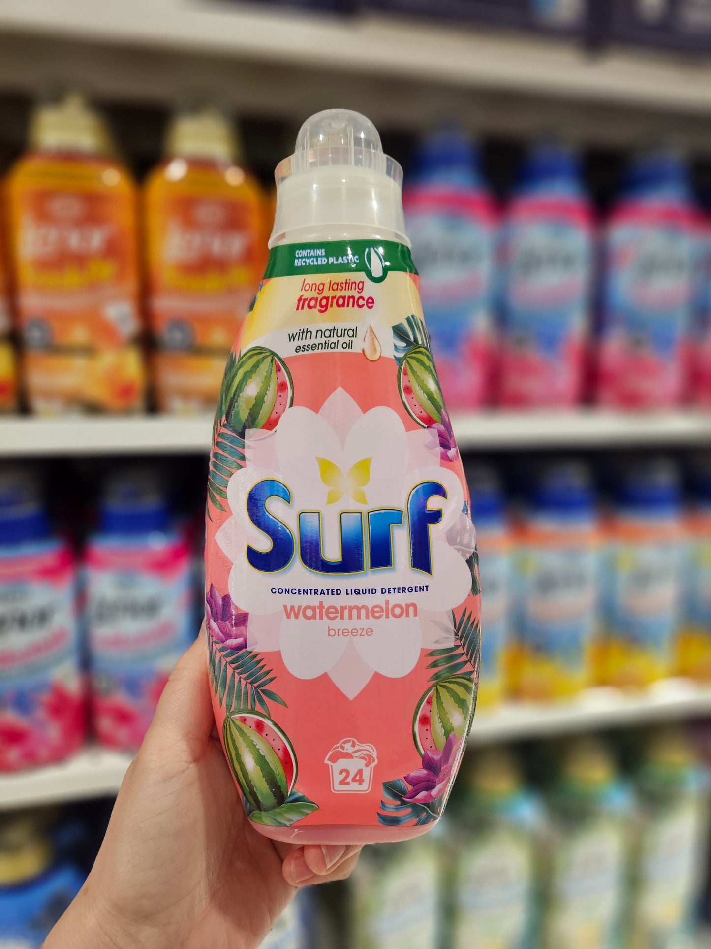 Surf Concentrated Liquid Detergent Watermelon Breeze 24w 648ml