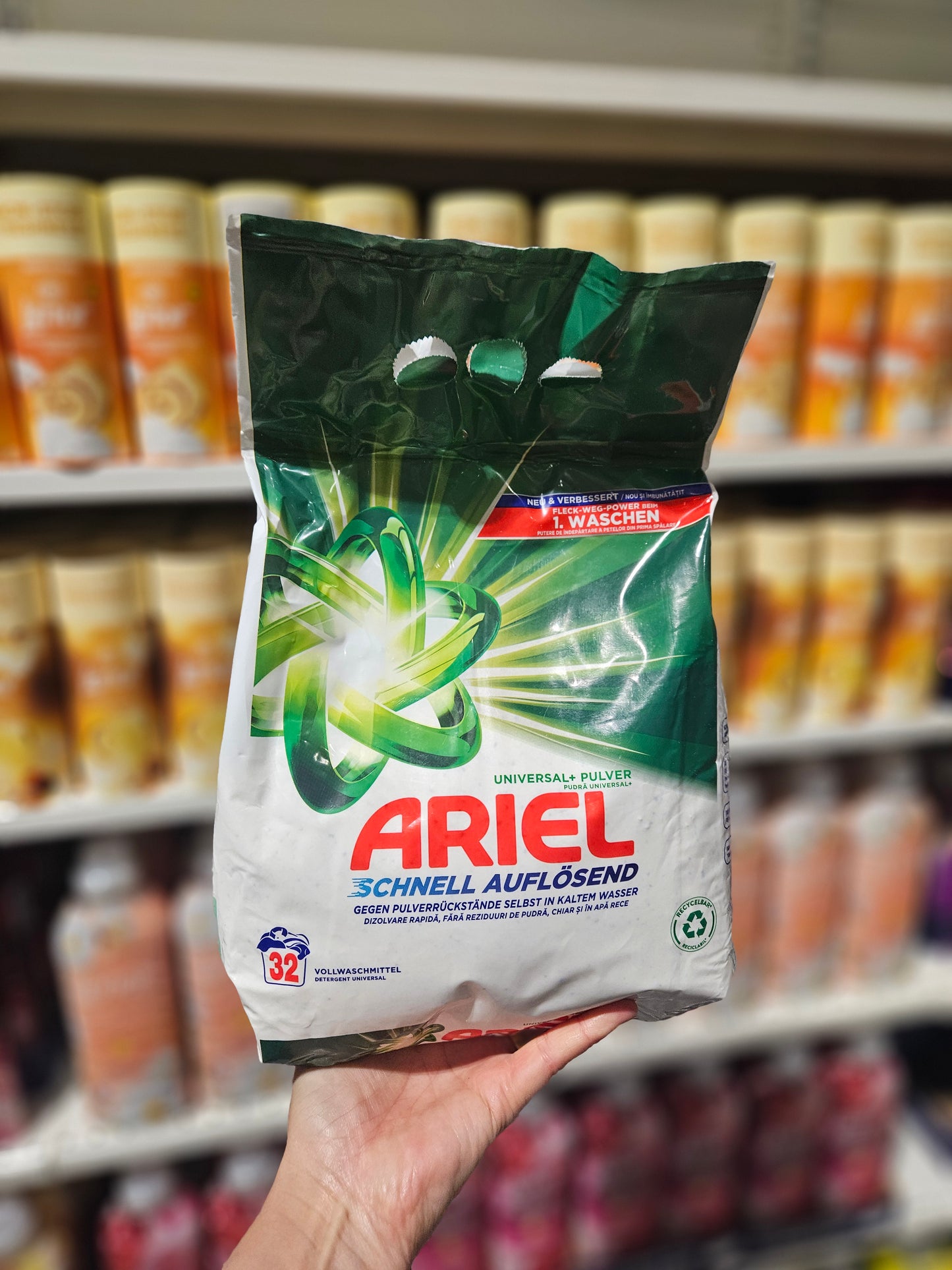 Ariel Original Laundry Powder 32w 1.92kg