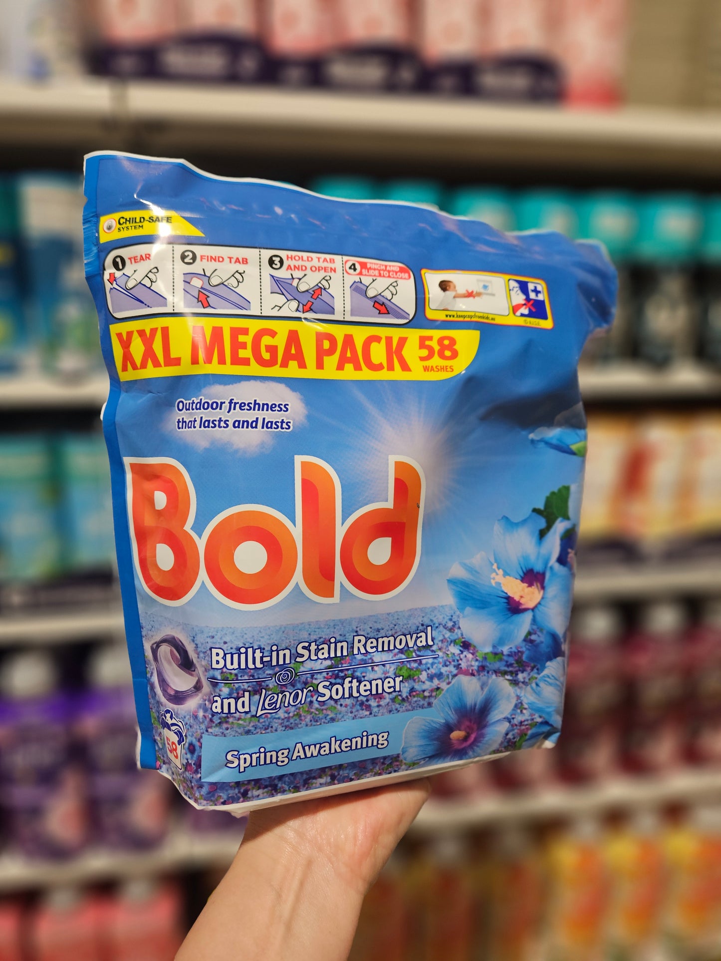 Bold All In 1 Laundry Detergent Pods Spring Awakening 58w