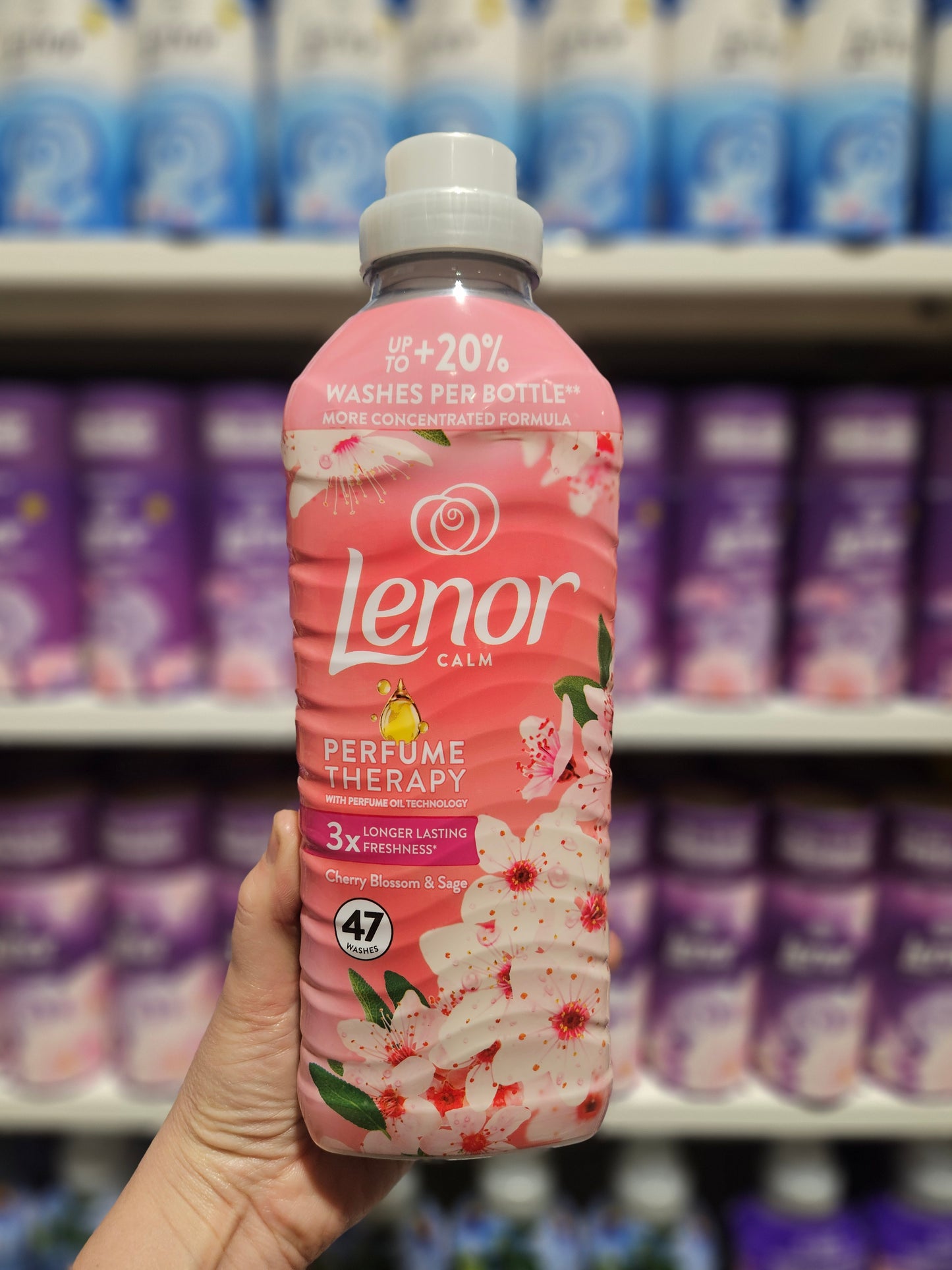 Lenor Fabric Softener Cherry Blossom & Sage Ultra Consentrated 987ml 47w