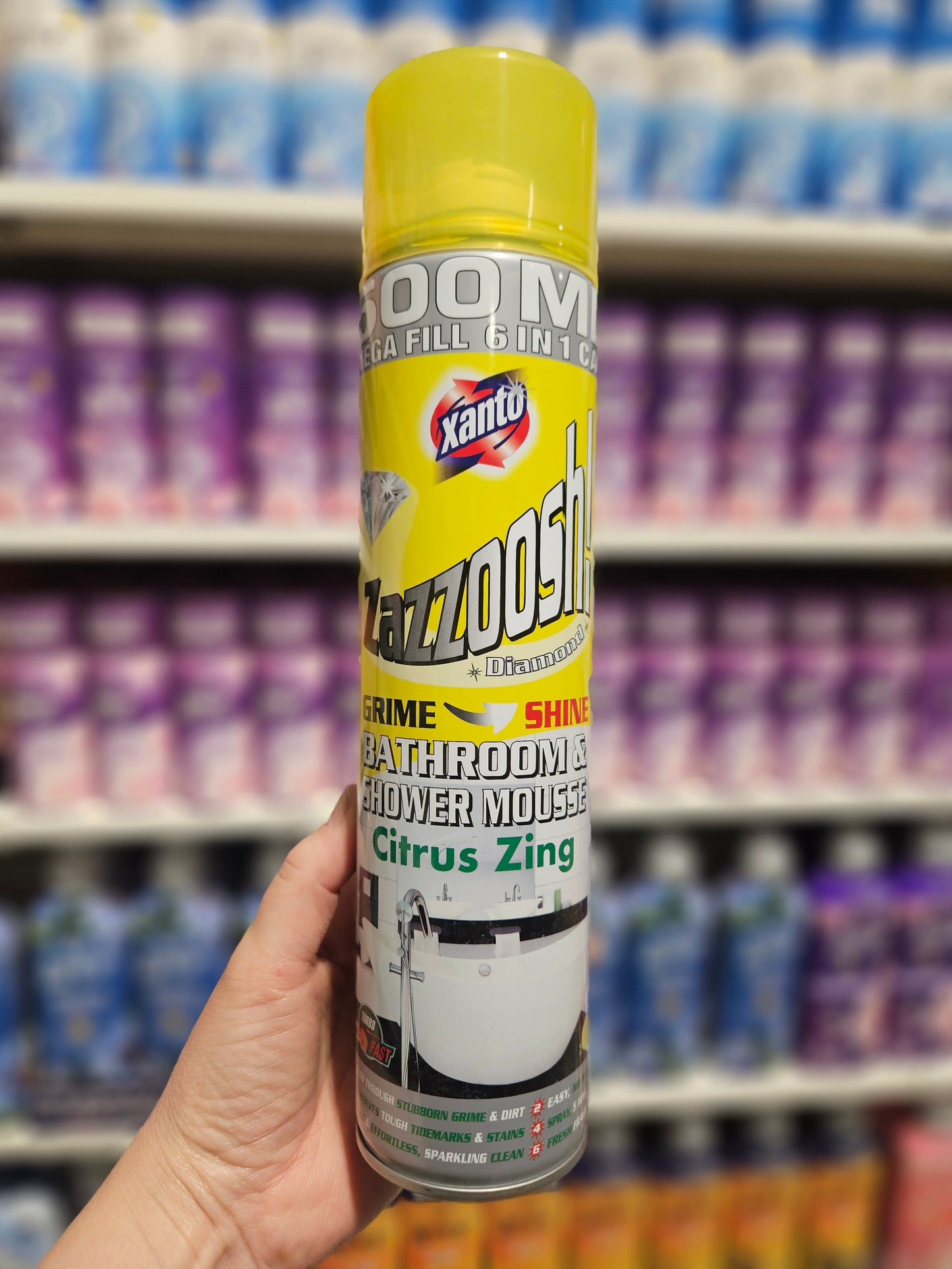 Xanto Zazzooch Diamond Bathroom & Shower Mousse Citrus Zing 500ml