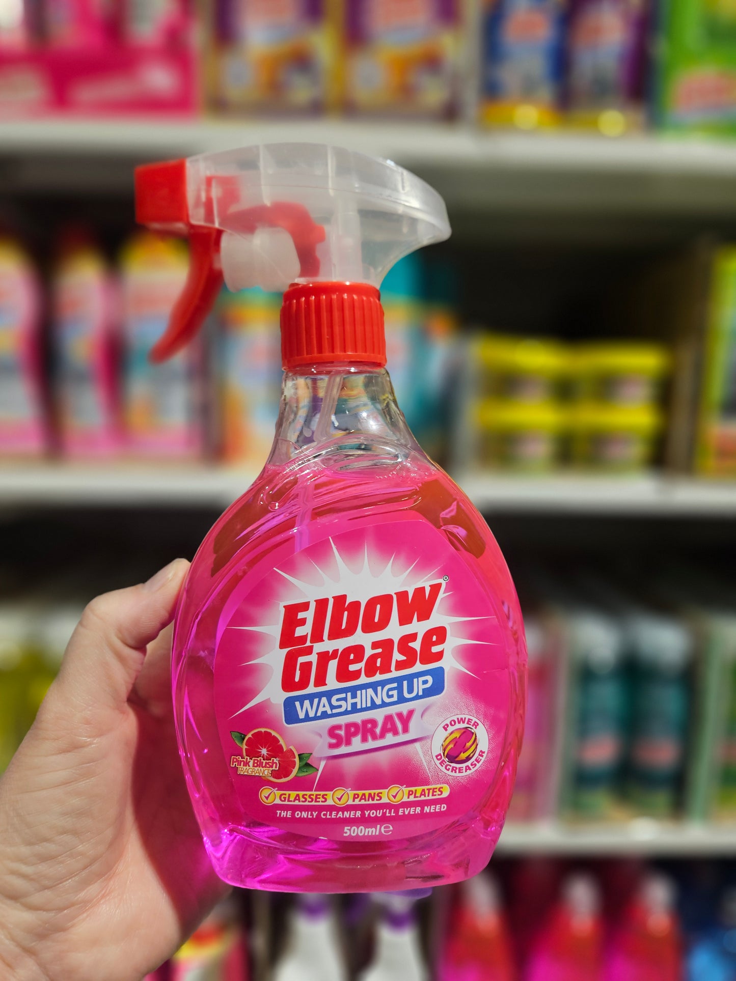 Elbow Grease Washing Up Liquid Spray Pink Blush 500ml