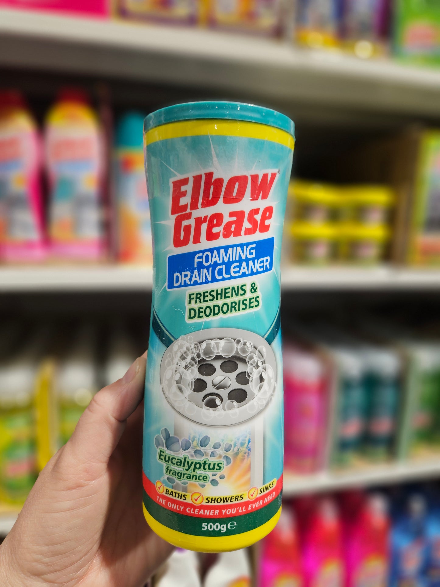 Elbow Grease Foaming Drain Cleaner 500g Div.Typer