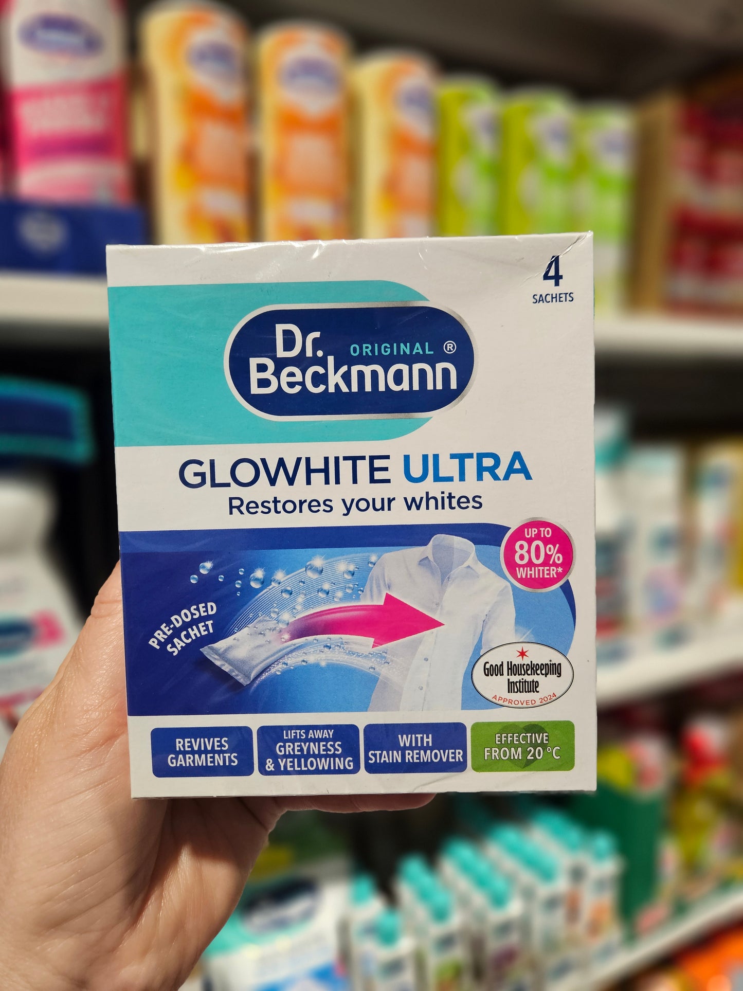 Dr. Beckmann Glowhite Ultra Fabric Whitener 4x40g