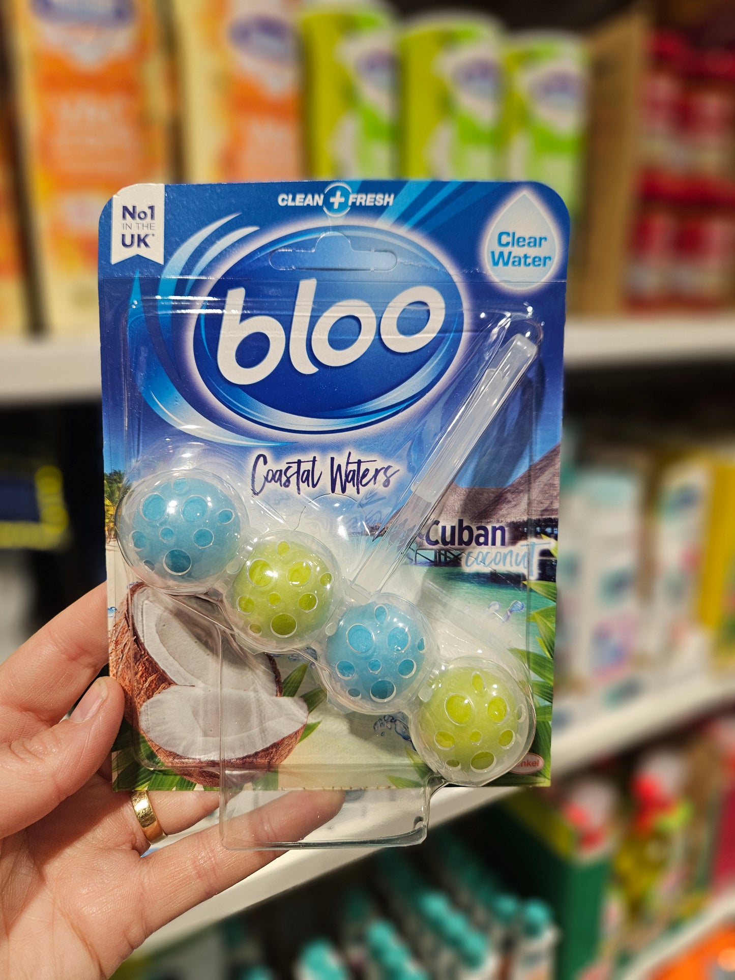Bloo Colour Active+ Toilet Rim Block Cuban Coconut 50g