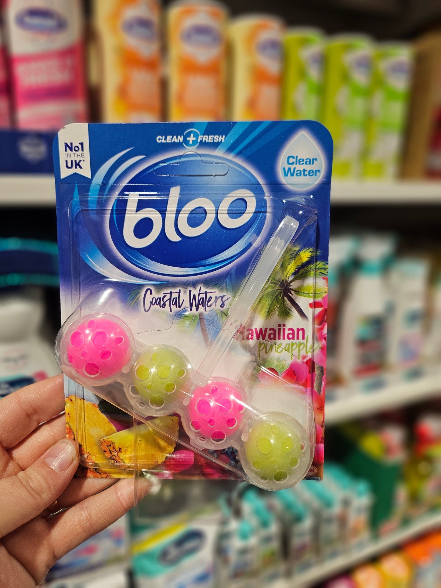 Bloo Colour Active+ Toilet Rim Block Hawaiian Pineapple 50g