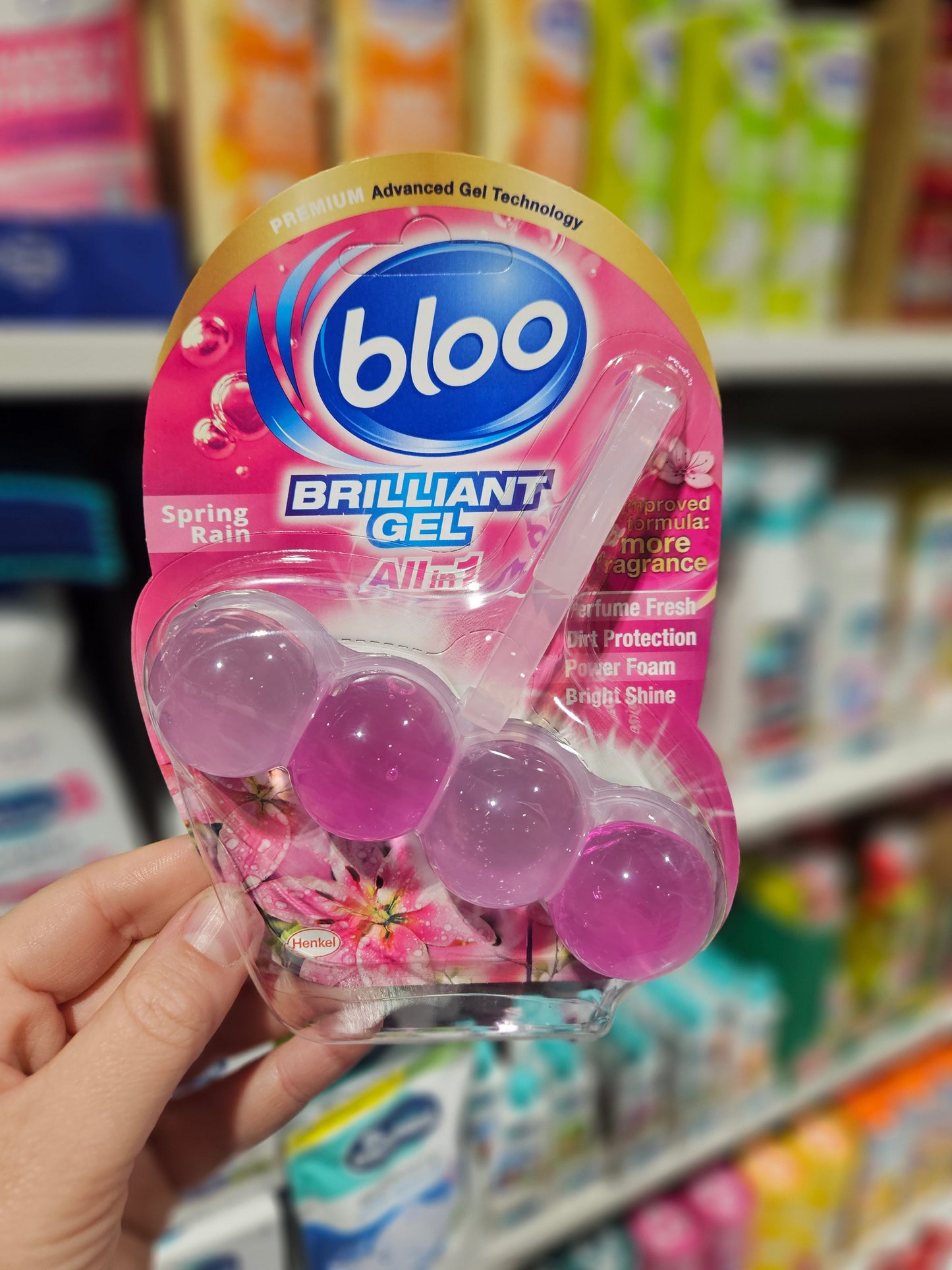 Bloo Brilliant Gel Toilet Rens Spring Rain 42g