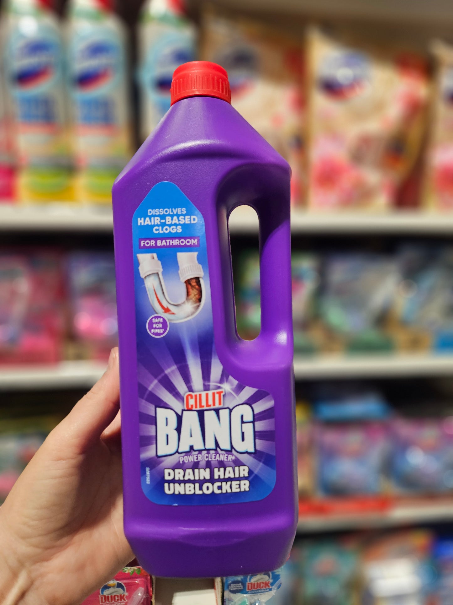 Cillit Bang Power Cleaner Drain Hair Unblocker 1L