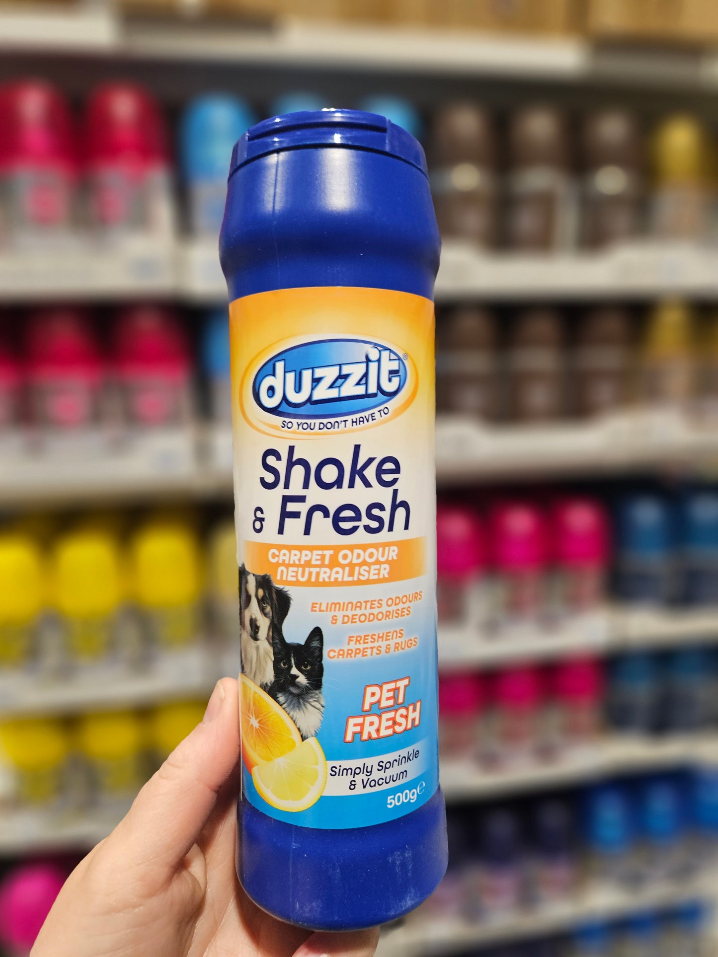 Duzzit Pet Fresh Shake & Fresh Carpet Odour Neutraliser 500g