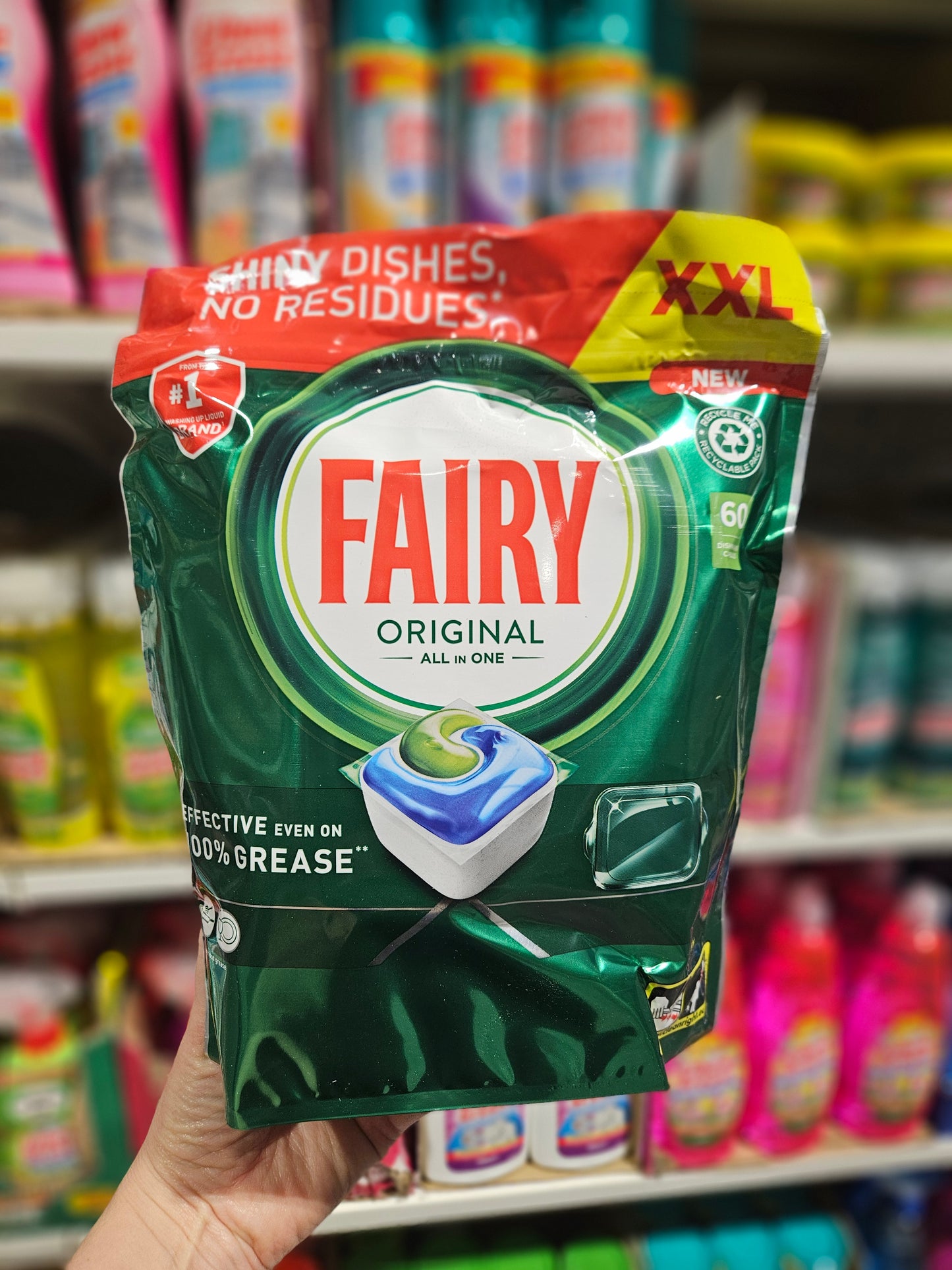 Fairy Original All in One Dishwasher Capsules 60pk