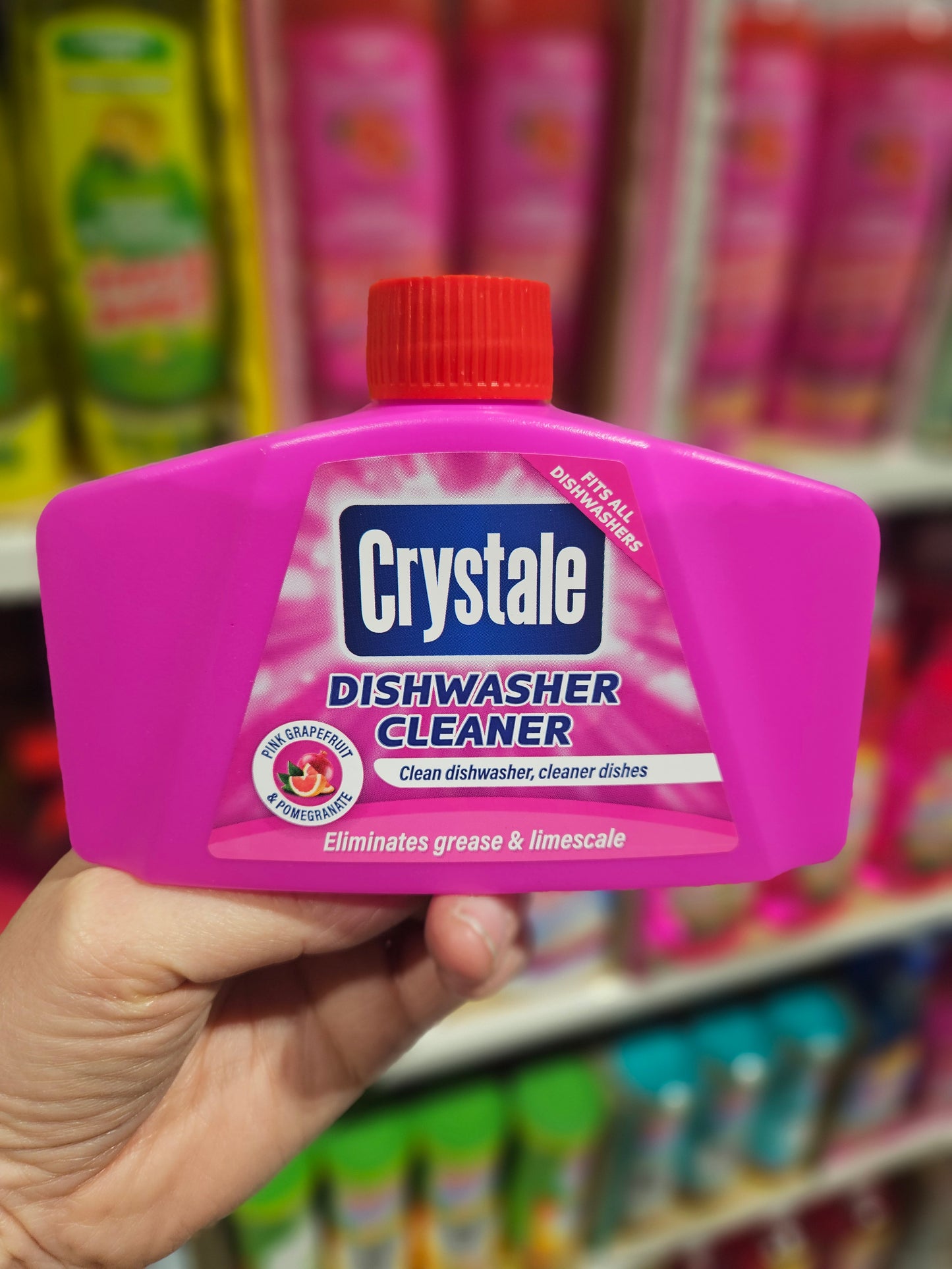 Crystale Dishwasher Cleaner Pink Grapefruit & Pomegranate 250ml