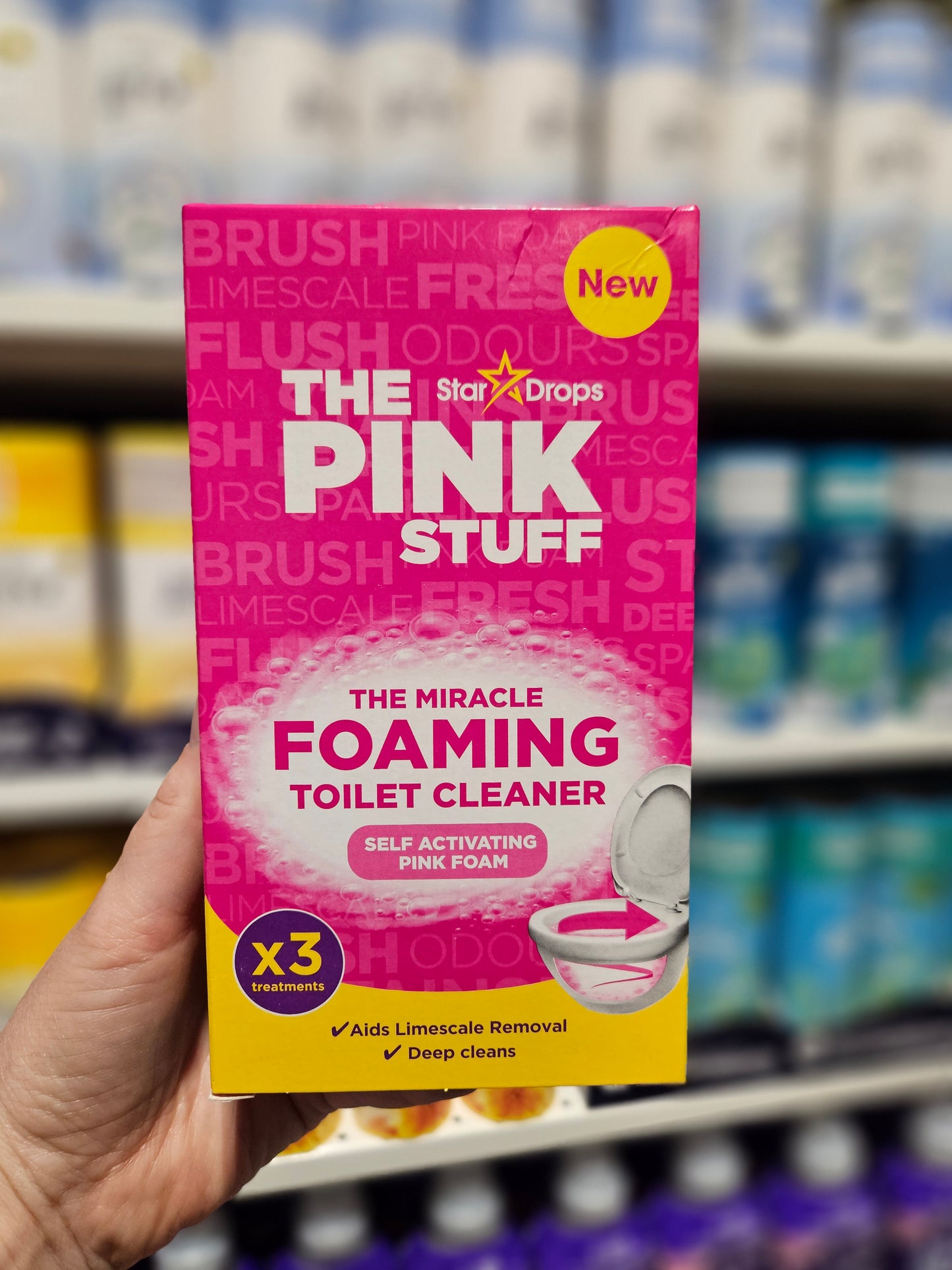 The Pink Stuff Miracle Foaming Toilet Cleaner 3x100g