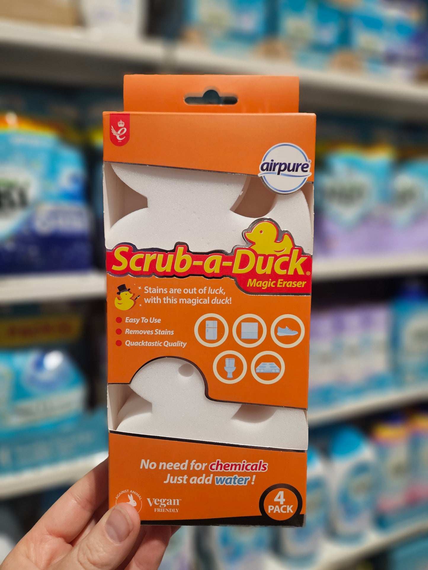 Airpure Scrub-a-Duck Magic Eraser 4pk