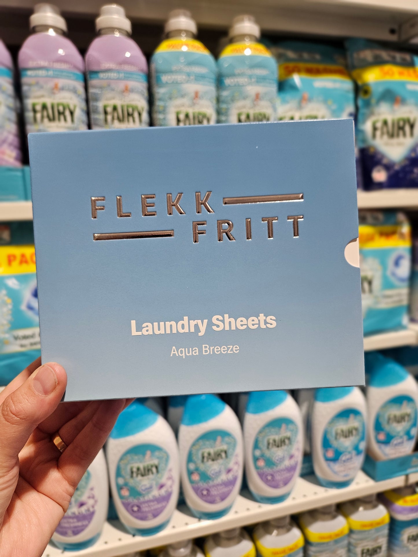 Flekkfritt Tøyvaskeark - Aqua Breeze 50 ark - opptil 100 vask