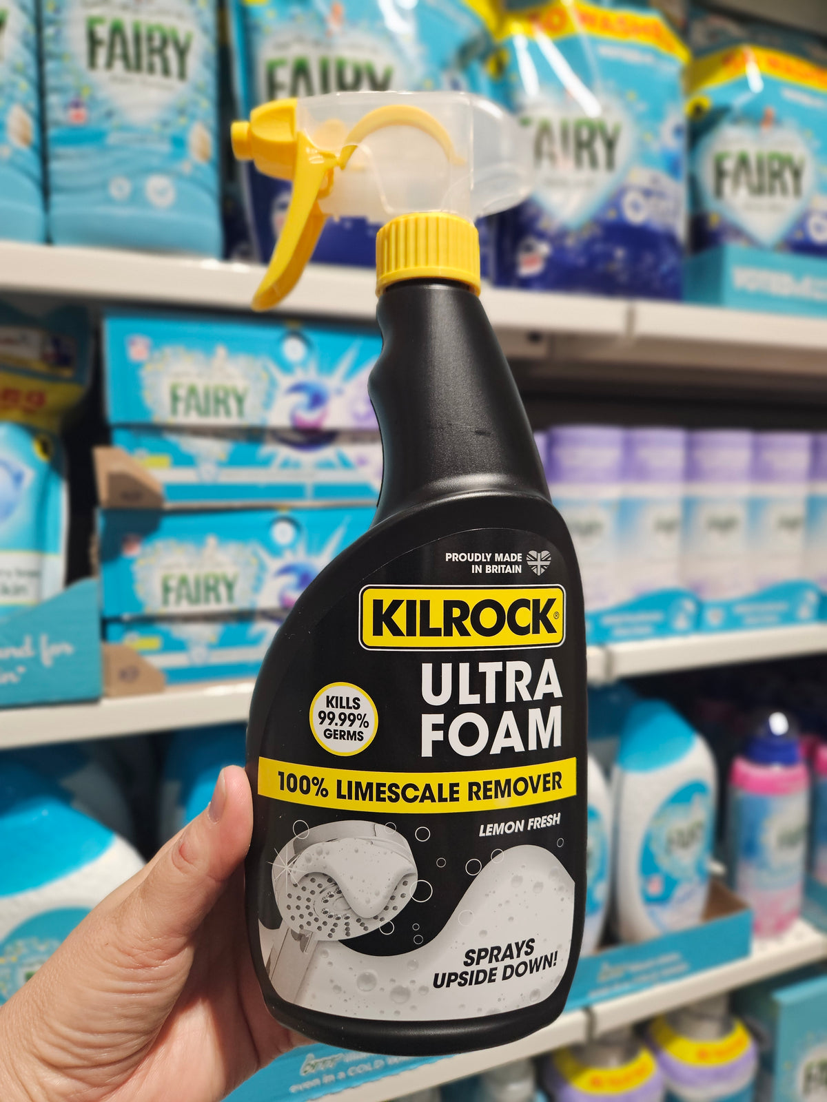 Kilrock Ultra Foam Limescale Remover Spray Lemon Fresh 750ml