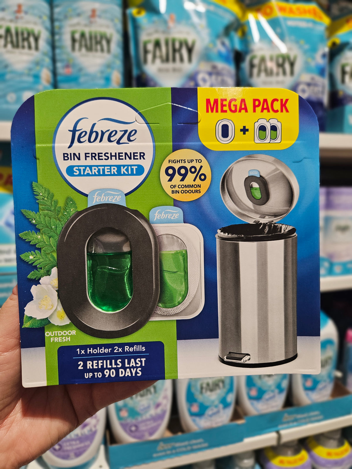 Febreze Bin Freshener Starter Kit Outdoor Fresh