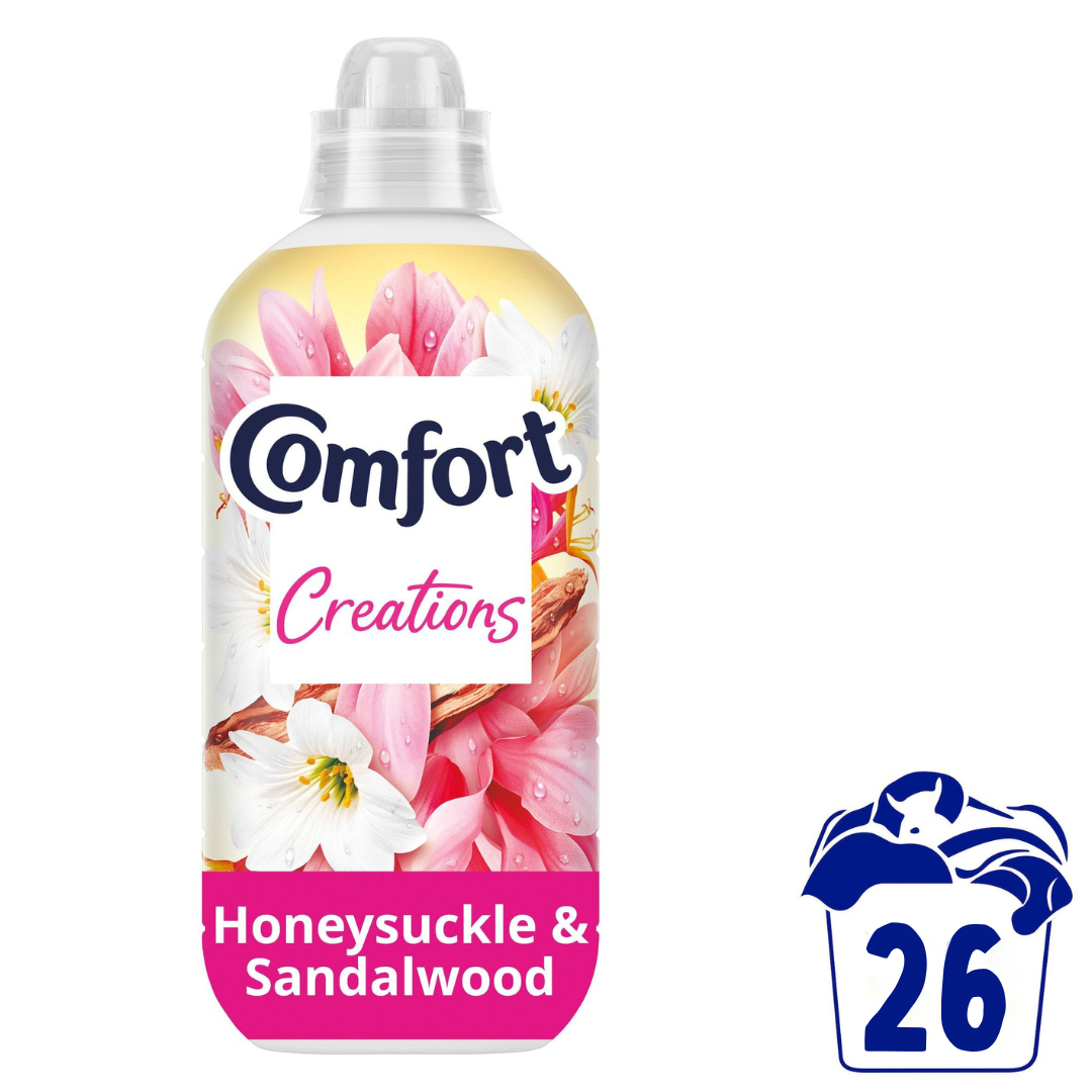 Comfort Honeysuckle & Sandalwood Fabric Conditioner 26w 780ml