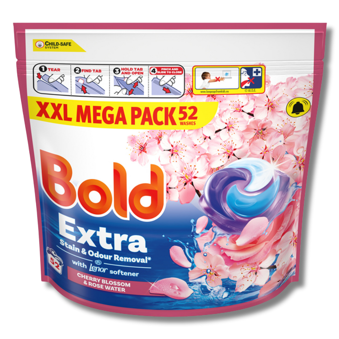 Bold Platinum All-in-1 Pods Cherry Blossom & Rose Water 52 vask