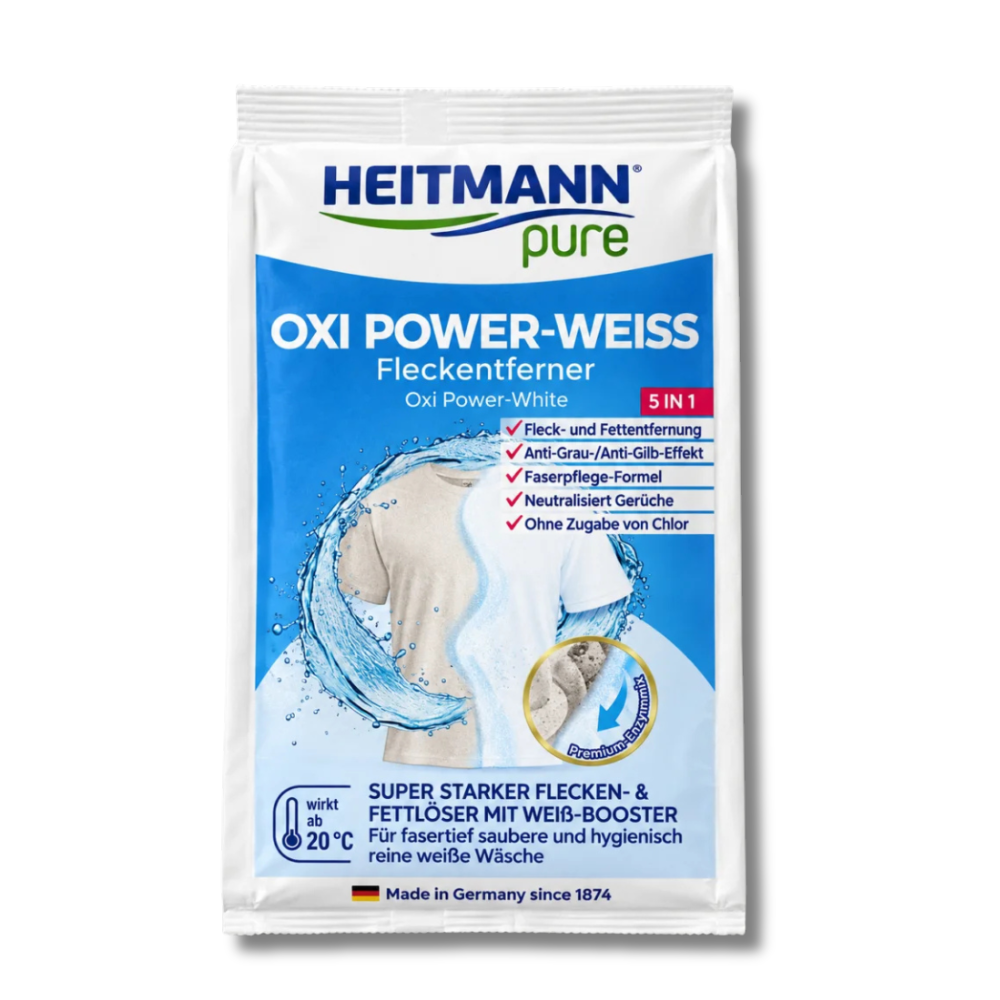 Heitmann Pure Oxi Power White Flekkfjerner til Hvitt Tøy 475g