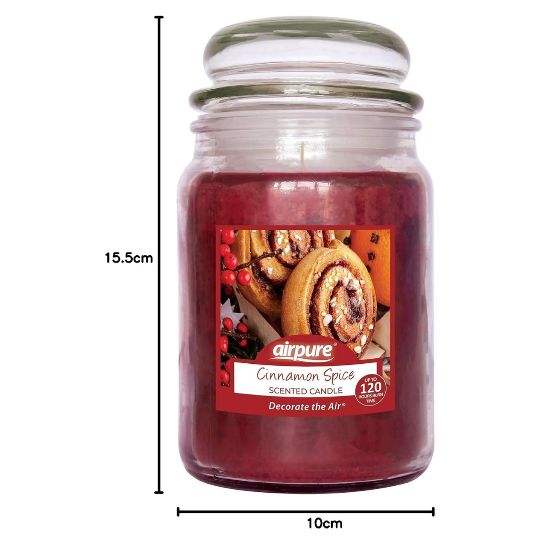 Airpure Jar Candle Cinnamon Spice 510g