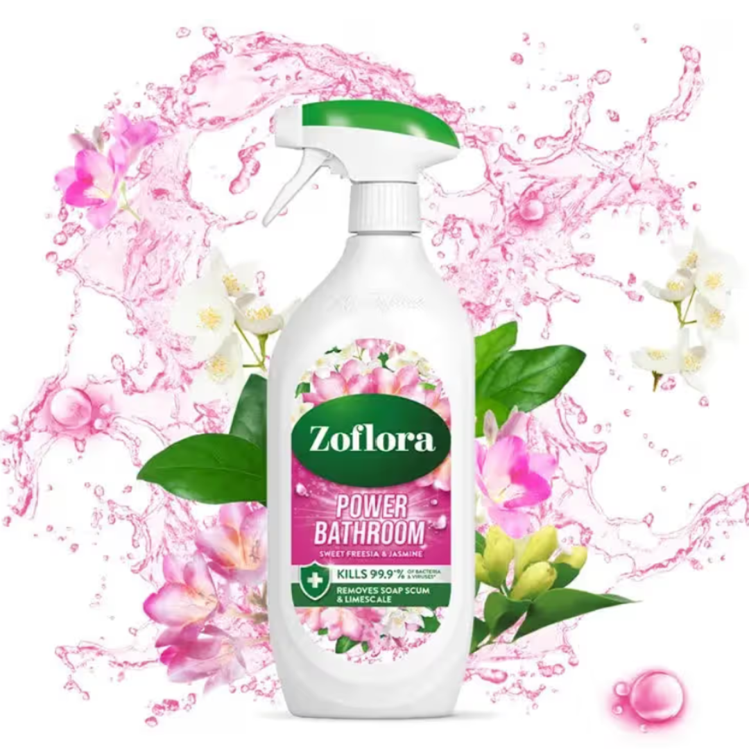 Zoflora Power Bathroom Spray Sweet Freesia & Jasmine 800ml