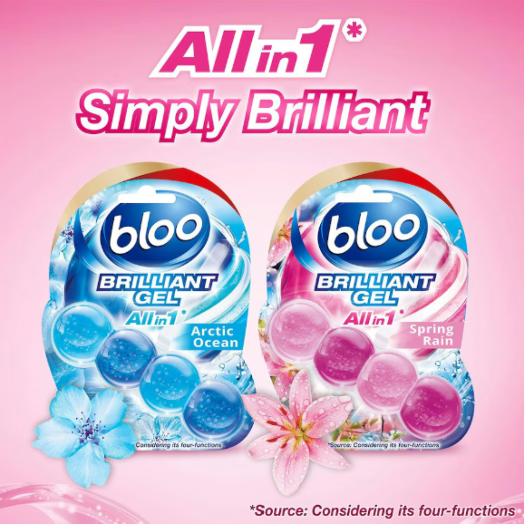 Bloo Brilliant Gel Toilet Rens Spring Rain 42g