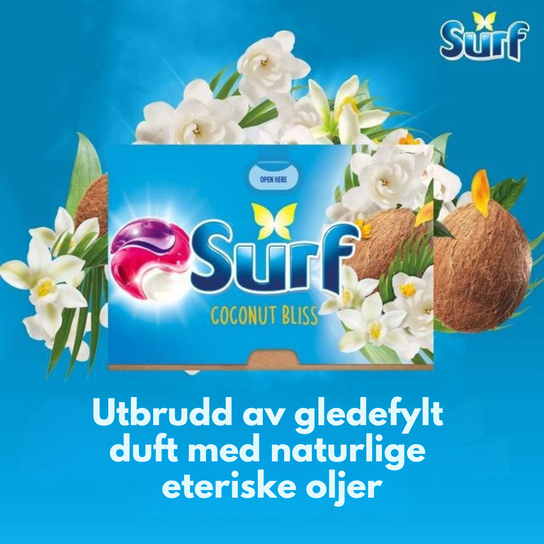 Surf 3-i-1 Capsules Coconut Bliss 15w