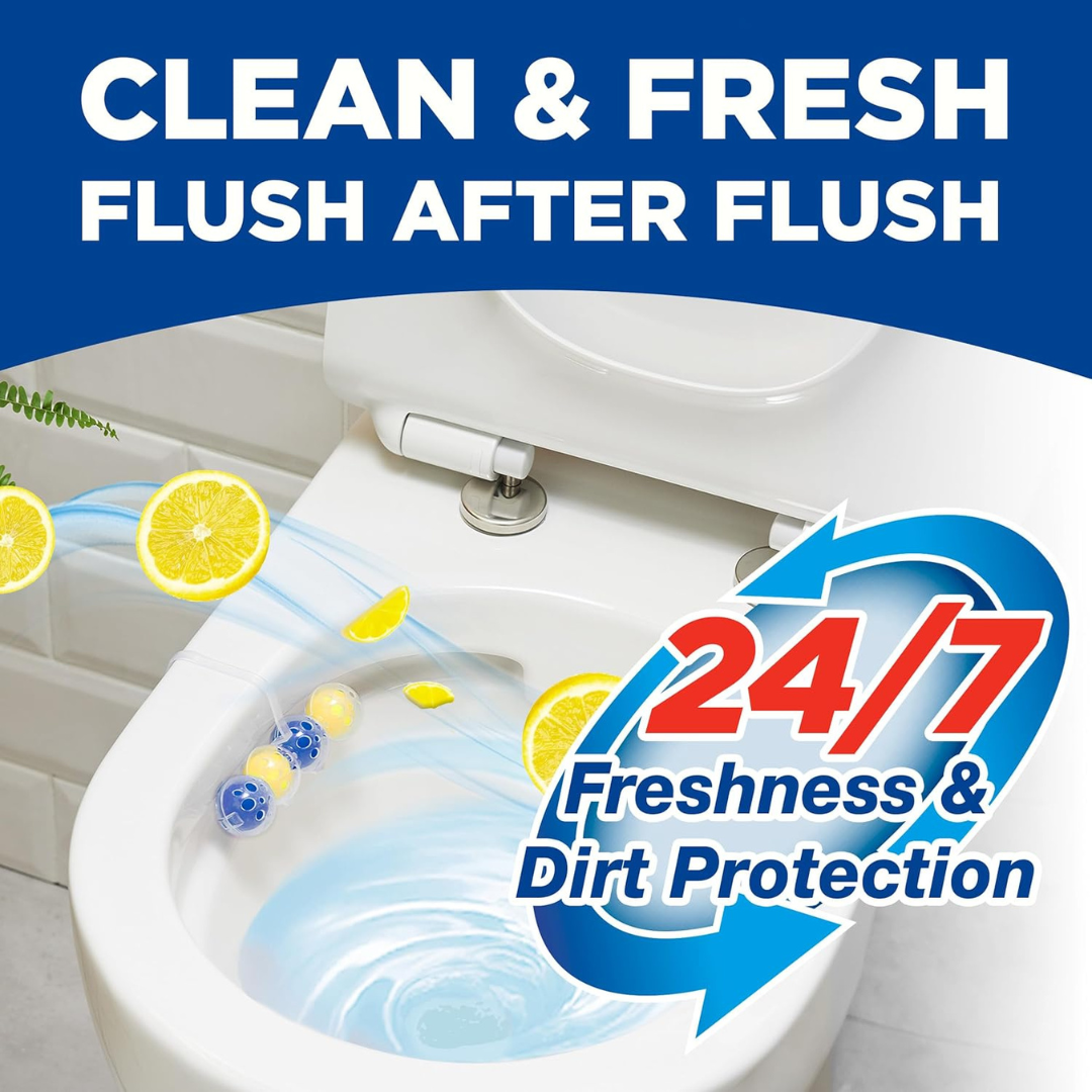 Bloo Power Active Toilet Rim Block Lemon 3x50g