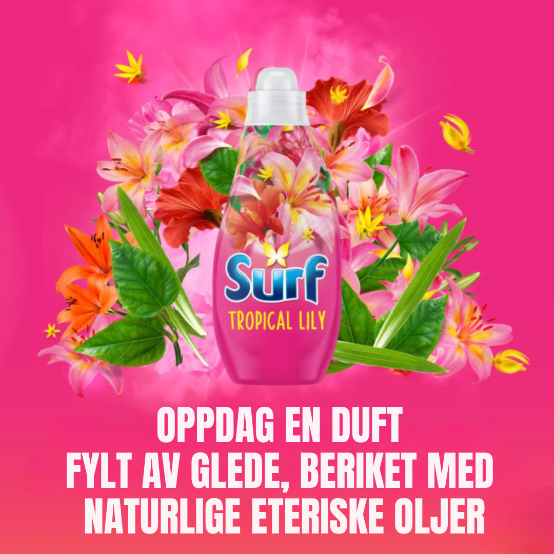 Surf Concentrated Liquid Detergent Tropical Lily 24w 648ml
