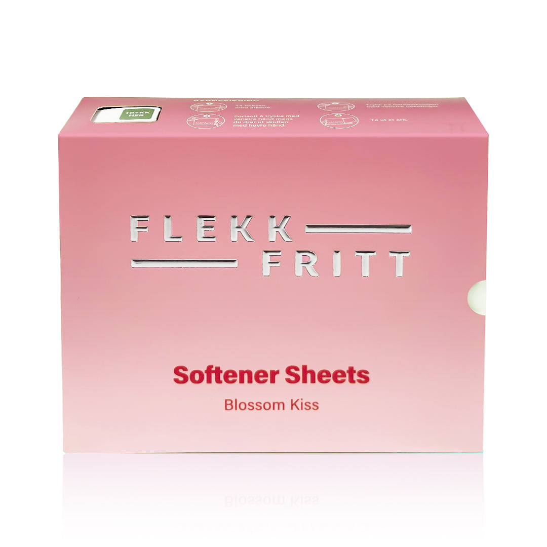 Enkel dosering uten søl – Flekkfritt Blossom Kiss tøymyknerark