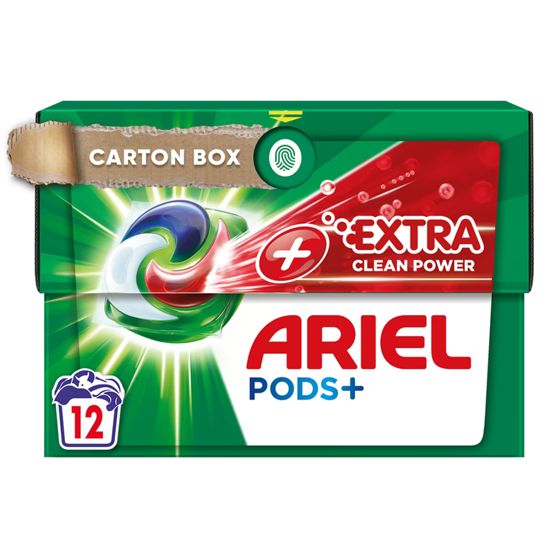 Ariel Pods+ Extra Clean Power 12 vask