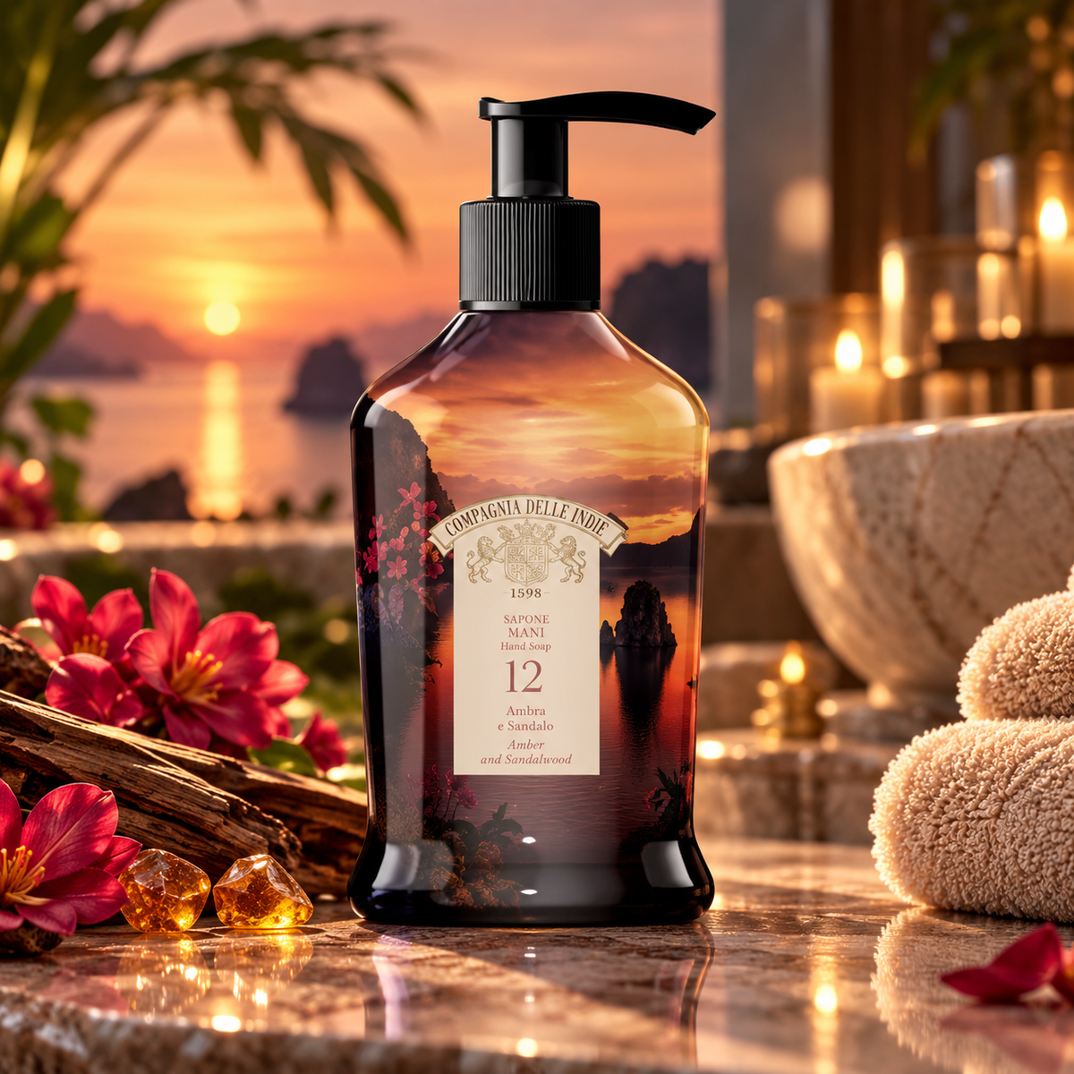 Compagnia delle Indie No.21 Orange & Leather Flytende Håndsåpe 300ml