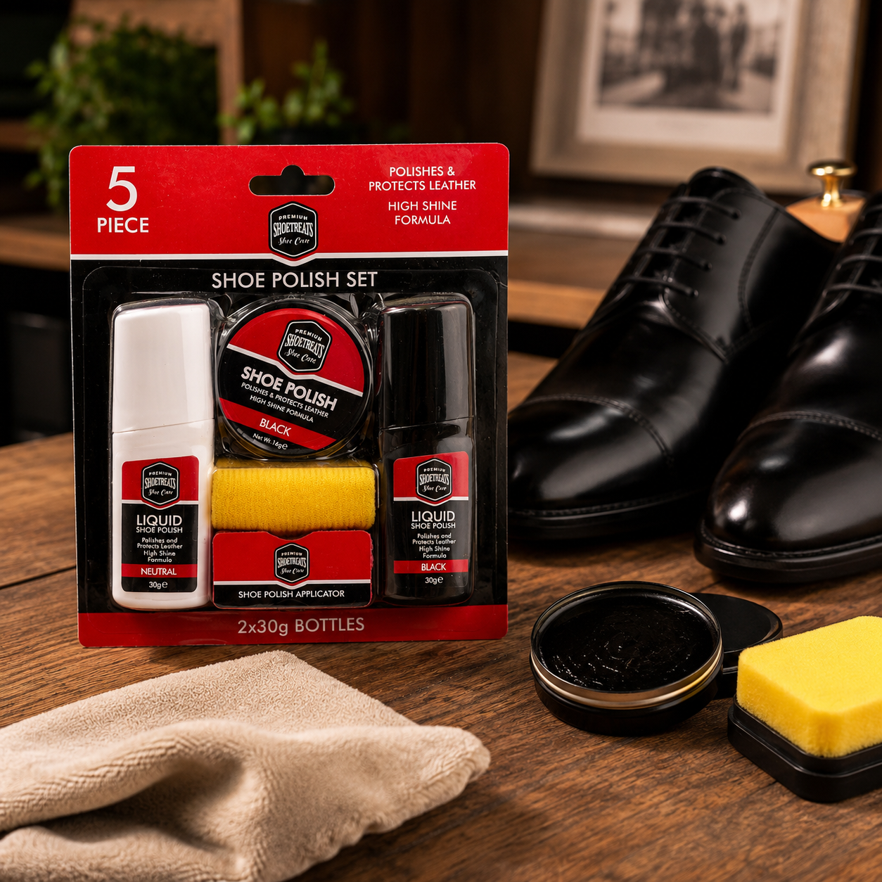 Premium Shoetreats Shoe Care Kit 5pk