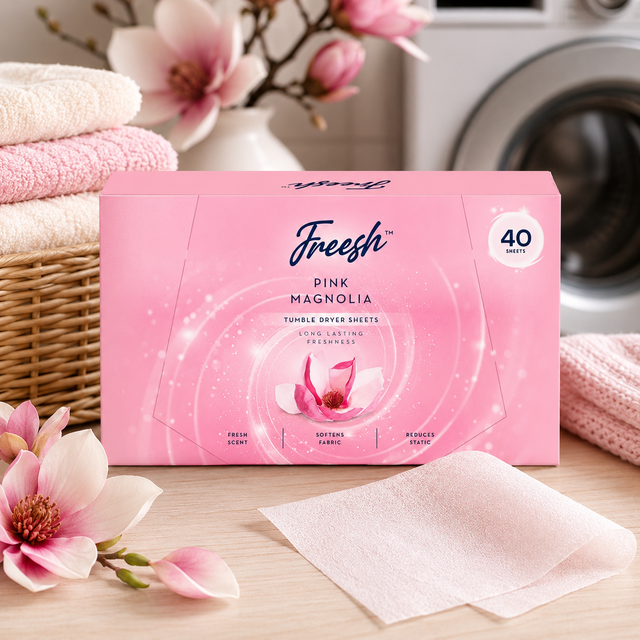 Freesh Magnolia Tumble Dryer Sheets 40pk