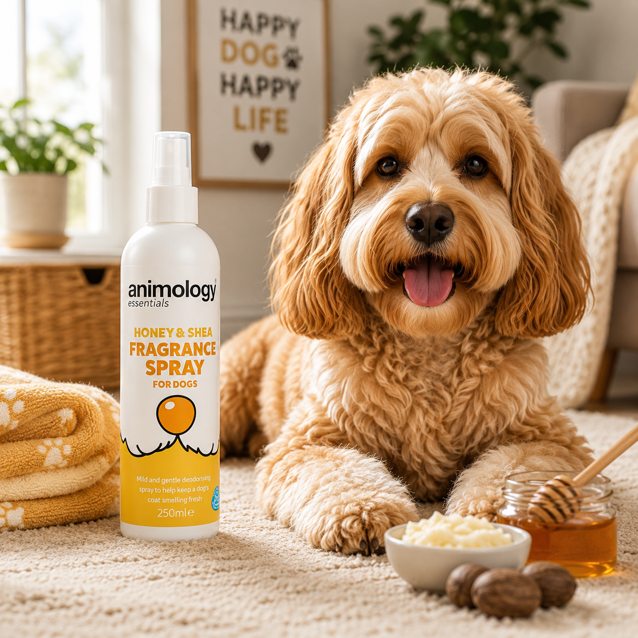 Animology Dog Essentials Honey & Shea Fragrance Spray 250ml