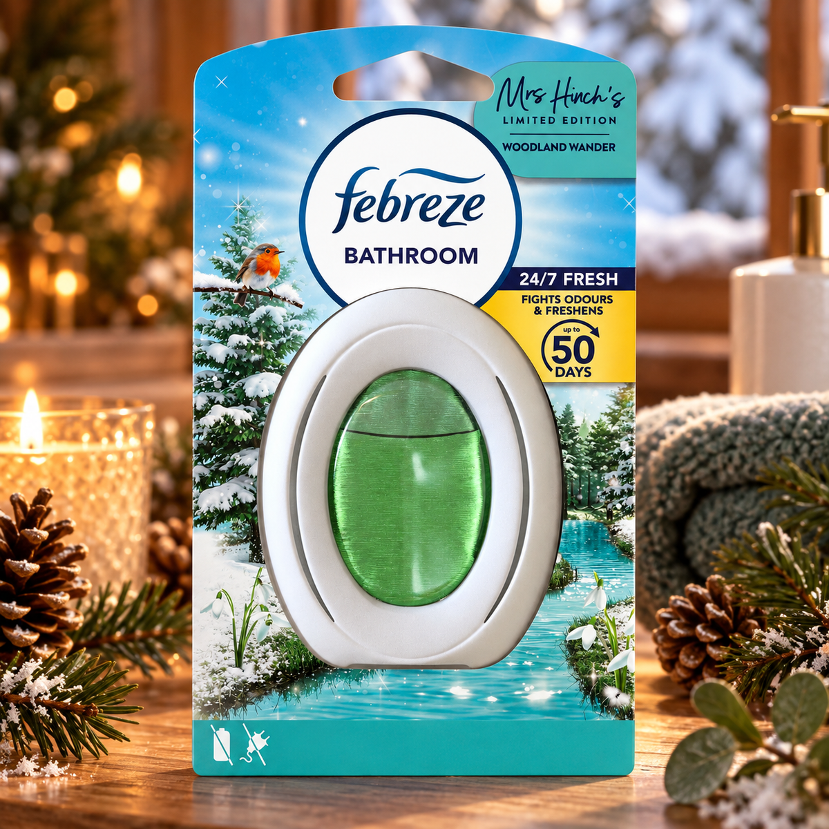 Febreze Bathroom Air Freshener Mrs. Hinch's Woodland Wander 7,5ml