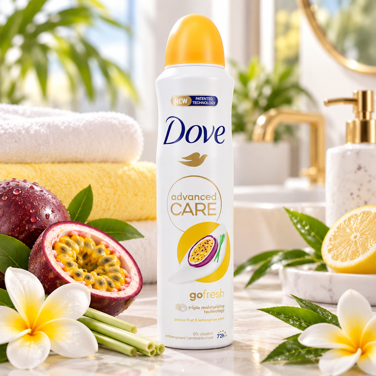 Dove Advanced Care Anti-Perspirant Passionfruit Spray 250ml