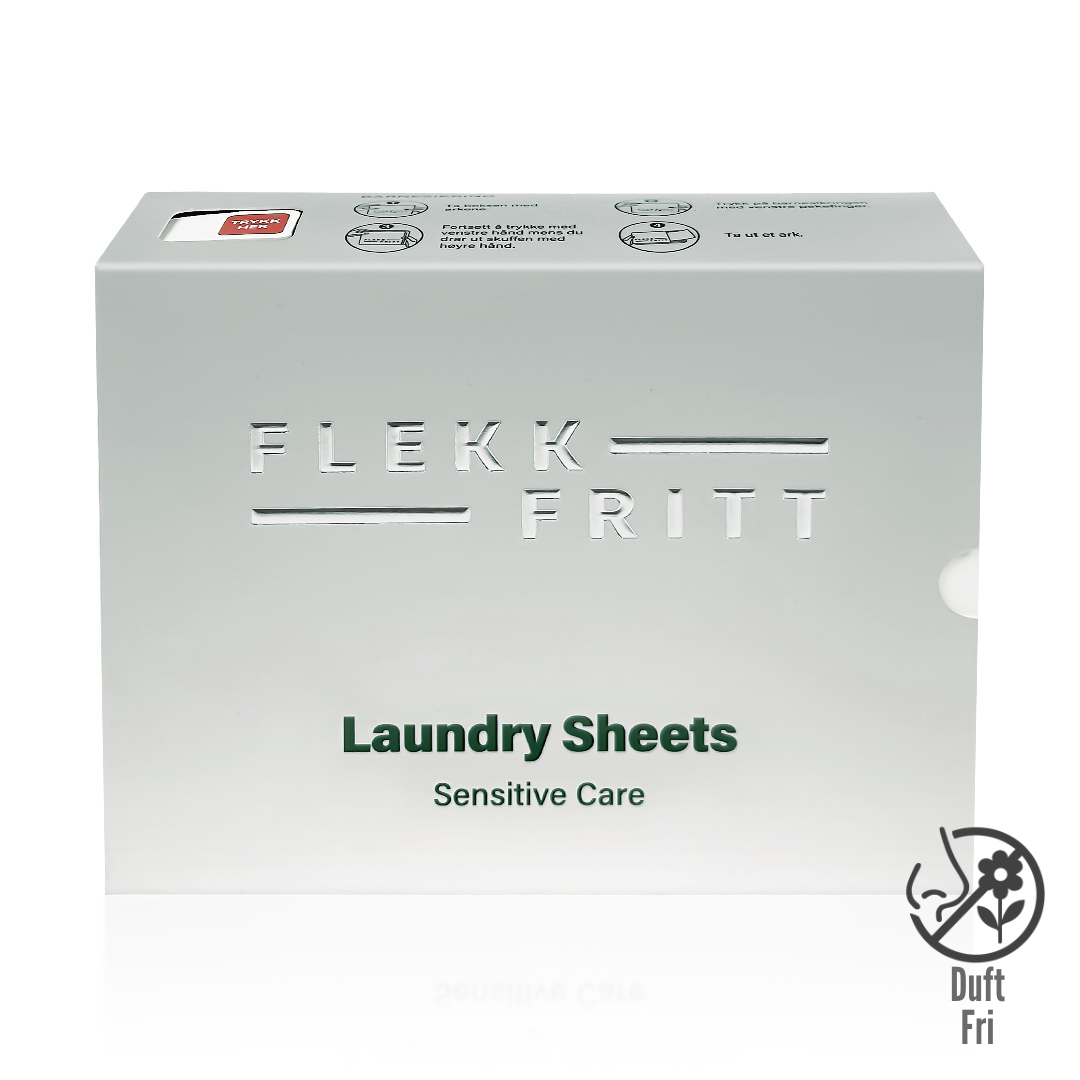 Enkel dosering uten søl – Flekkfritt Sensitive Care vaskeark