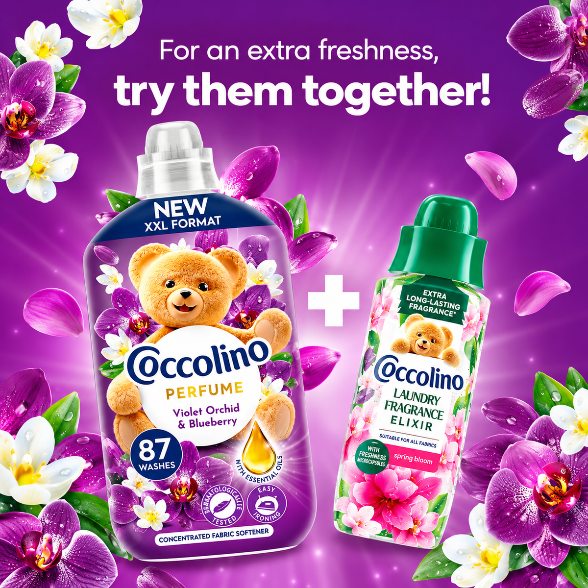 Coccolino Perfume Fabric Softener Orchidea Viola & Mirtilli 87w