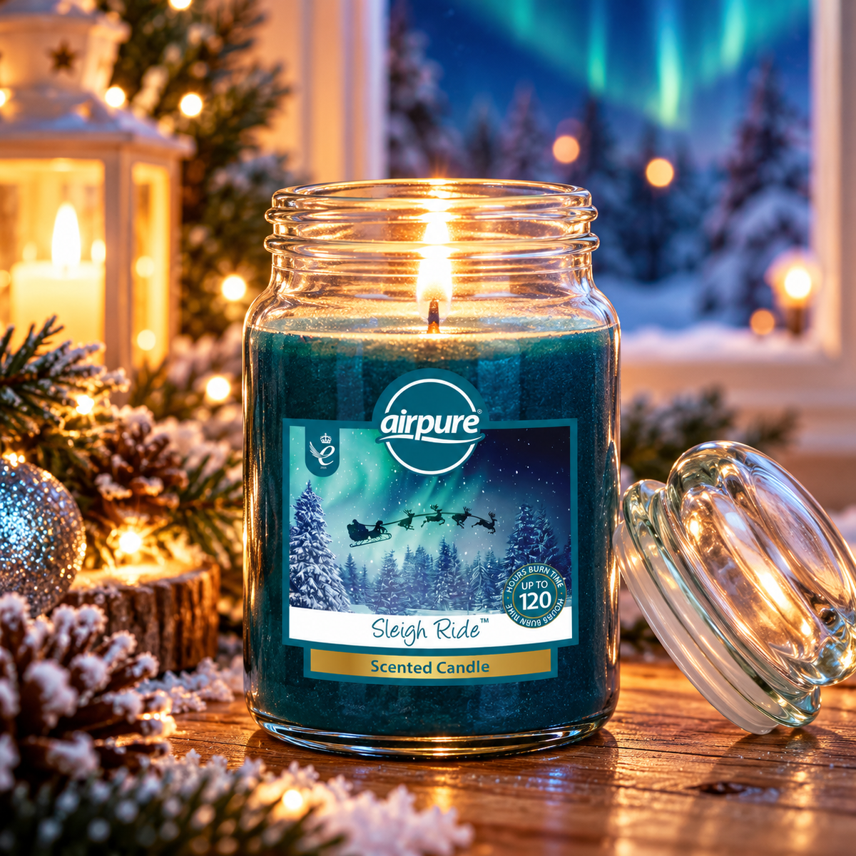 Airpure Jar Candle Sleigh Ride 510g