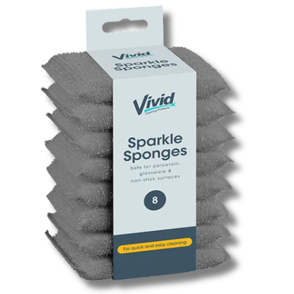 Vivid Sparkle Sponges 8pk