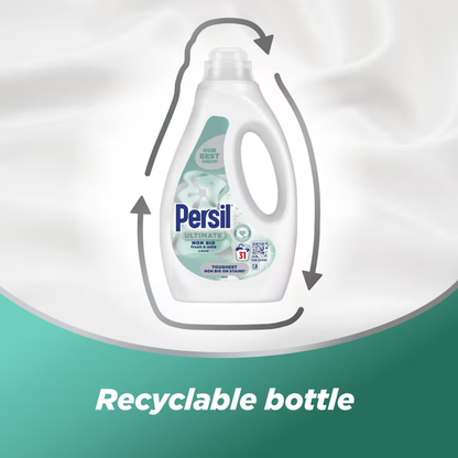 Persil Ultimate Non Bio Liquid Laundry Detergent Fresh & Mild 837ml 31w